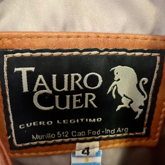 Cognac Leather Jacket from Argentina - Picture 2 of 5